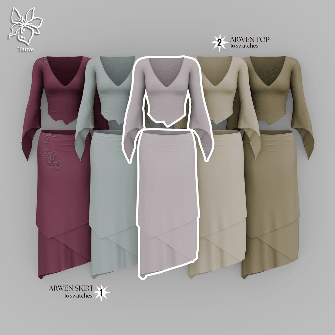 Галерея мода Сет одежды Arwen Clothing Set #1